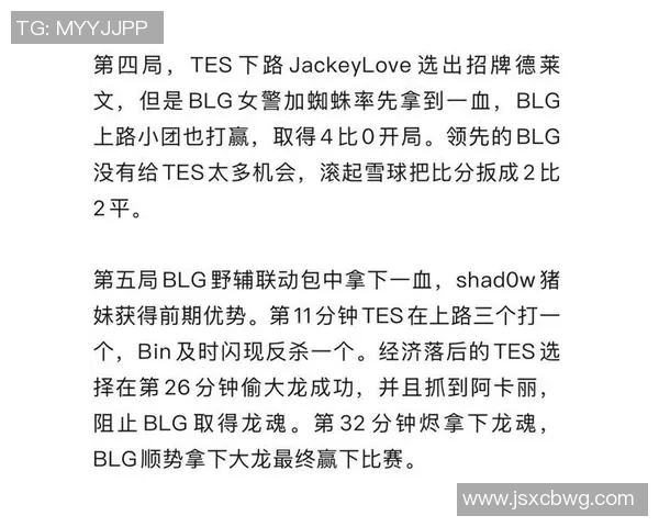 BLG战队在LPL赛季中的战术优化与团队协作提升策略探讨